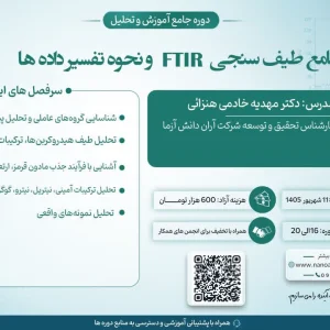 دوره جامع طیف‌سنجی FT-IR و نحوه تفسیر داده‌ها